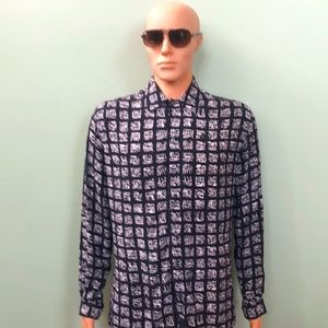 Versace Black & White Mens Shirt sz M w COA